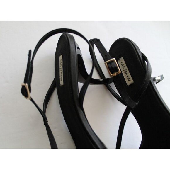 Gia Borghini Rosie 21 Satin Sandals Black Size EU 41/ US 11 - Picture 11 of 11